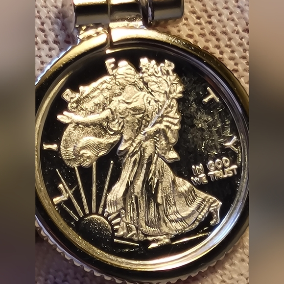 🌟 Standing Liberty Pendant Solid .999 Fine Silver Wearable Investment Unis… - Picture 3 of 6